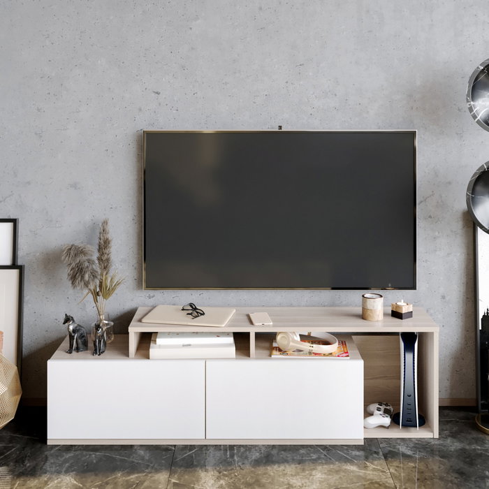 Hanah Home Nexera - Cordoba Soporte de TV Córdoba y Blanco
